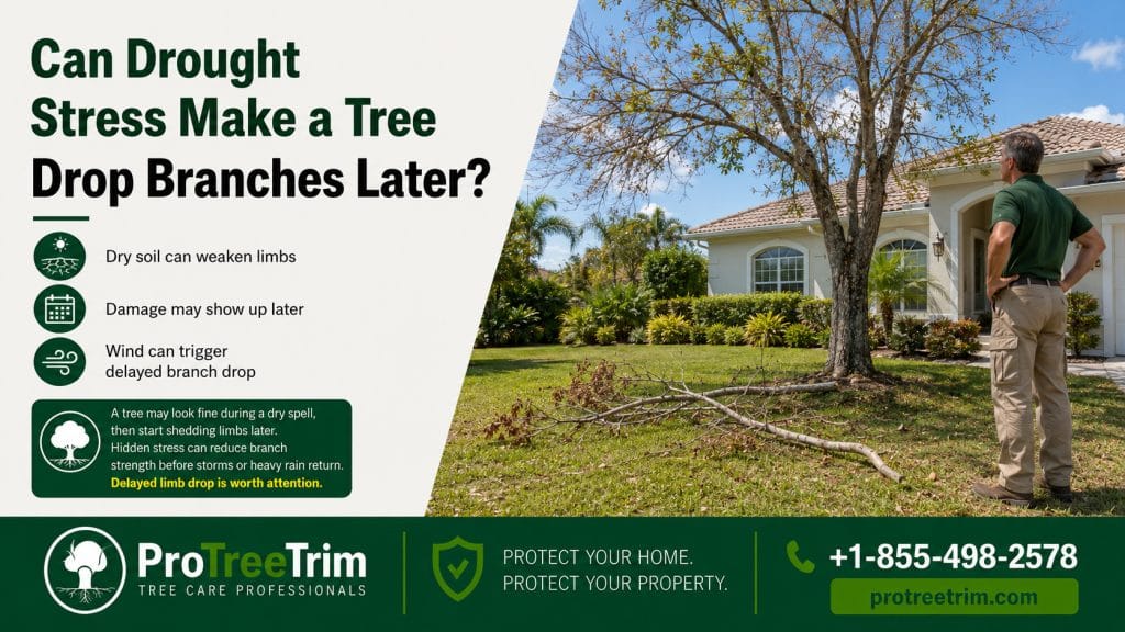 Can Drought Stress Make a Tree Drop Branches Later