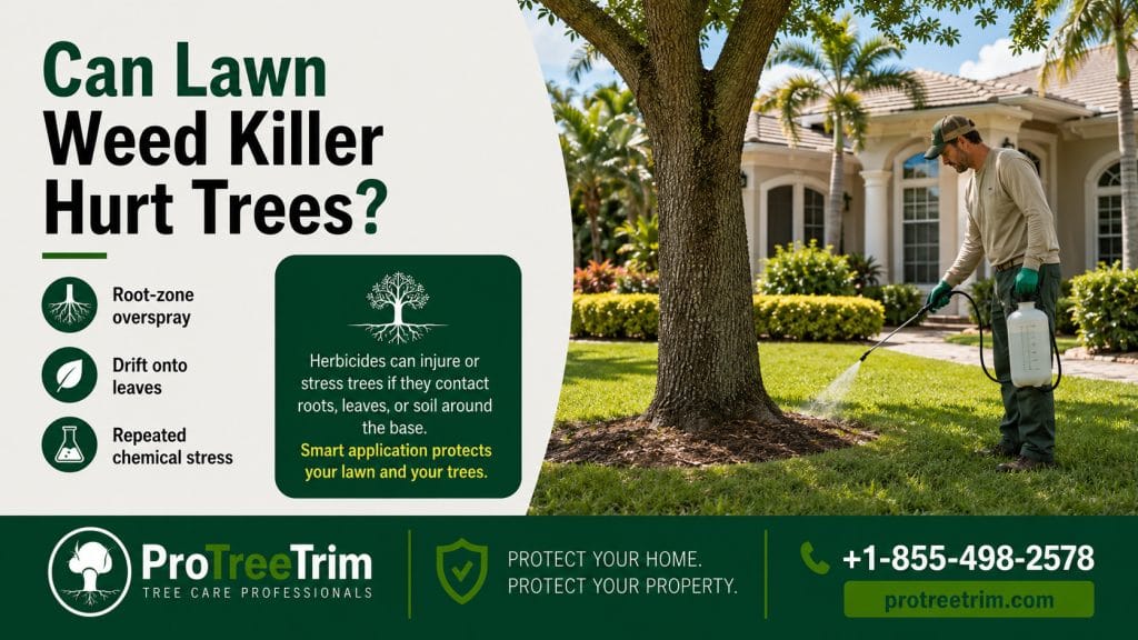 Can Lawn Weed Killer Hurt Trees?