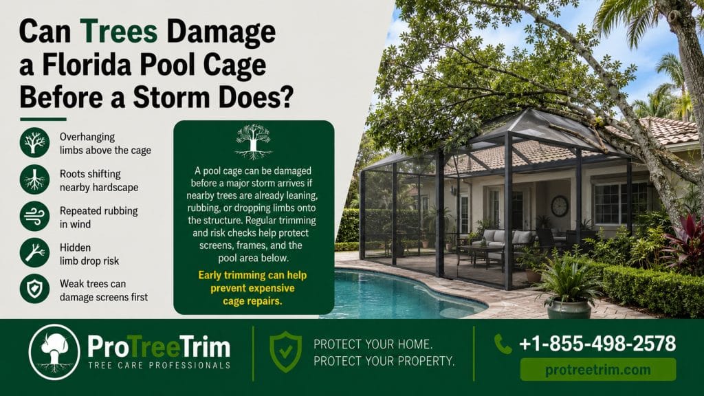 Can Trees Damage a Florida Pool Cage Before a Storm Does?