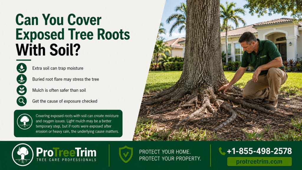Can You Cover Exposed Tree Roots With Soil?