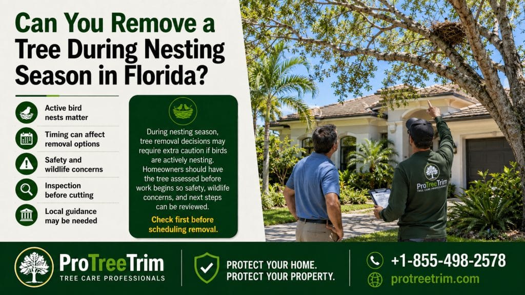 Can You Remove a Tree During Nesting Season in Florida?