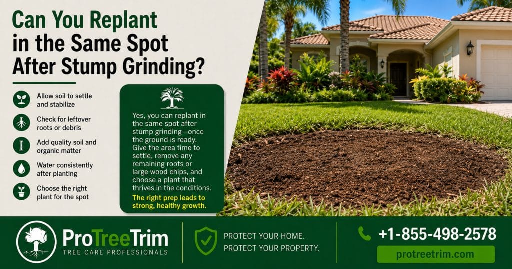 Can You Replant in the Same Spot After Stump Grinding?