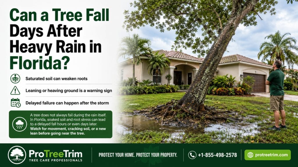 Can a Tree Fall Days After Heavy Rain in Florida