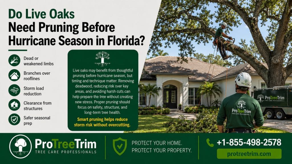 Do Live Oaks Need Pruning Before Hurricane Season in Florida?