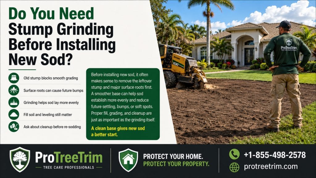 Do You Need Stump Grinding Before Installing New Sod?