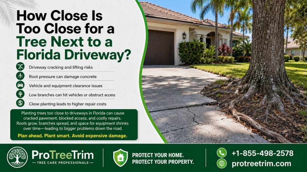 How Close Is Too Close for a Tree Next to a Florida Driveway?