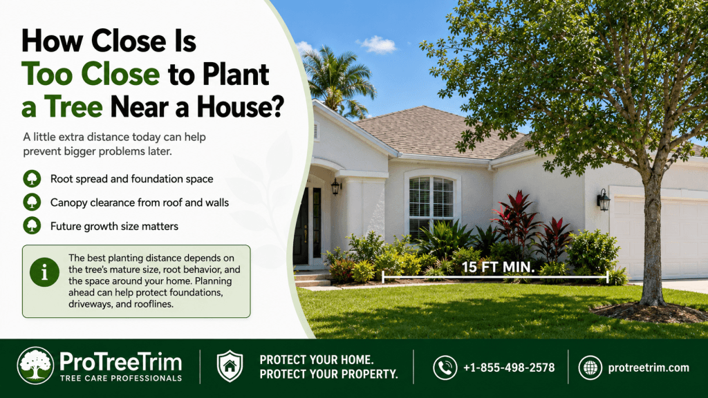How Close Is Too Close to Plant a Tree Near a House?
