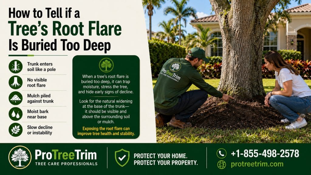 How to Tell if a Tree’s Root Flare Is Buried Too Deep