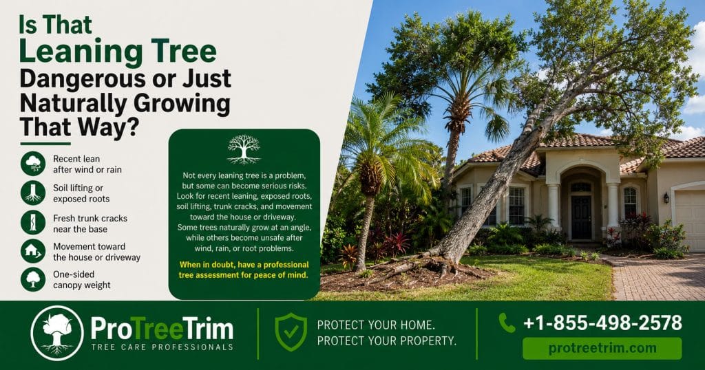 Is That Leaning Tree Dangerous or Just Naturally Growing That Way?