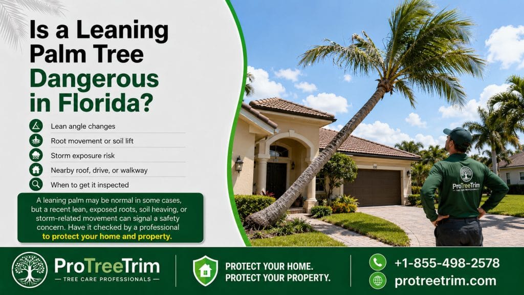 Is a Leaning Palm Tree Dangerous in Florida?