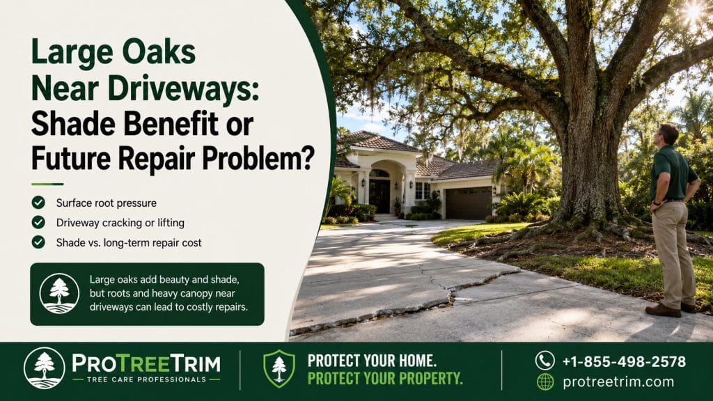 Large Oaks Near Driveways: Shade Benefit or Future Repair Problem?
