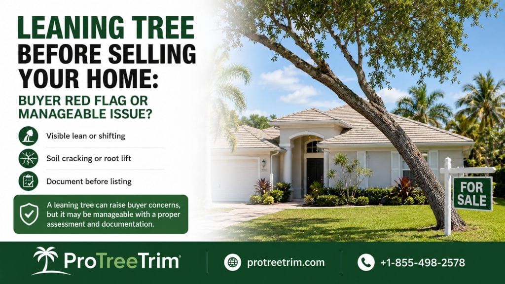 Leaning Tree Before Selling Your Home: Buyer Red Flag or Manageable Issue?