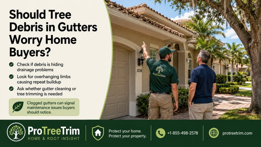 Should Tree Debris in Gutters Worry Home Buyers?