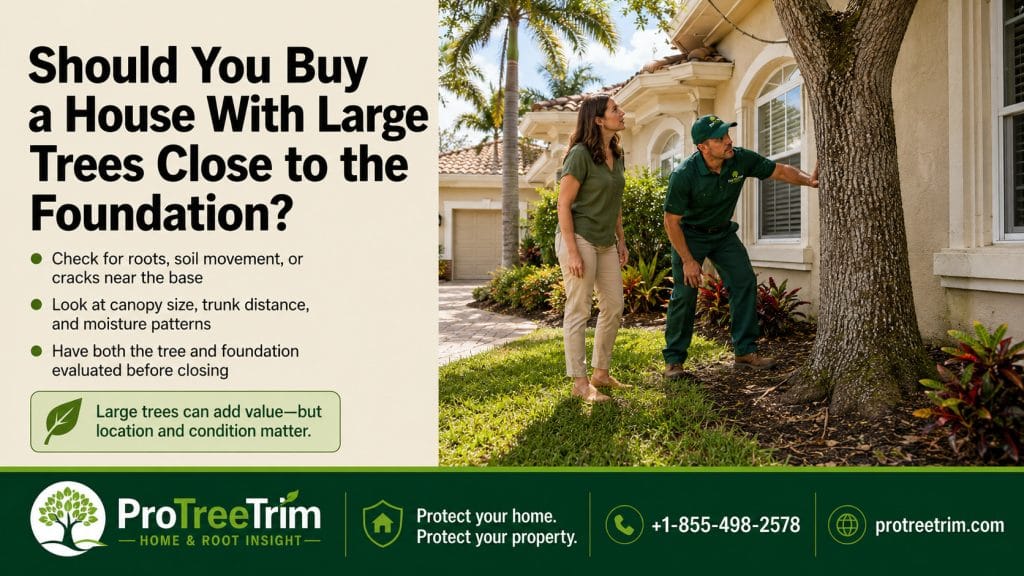 Should You Buy a House With Large Trees Close to the Foundation?