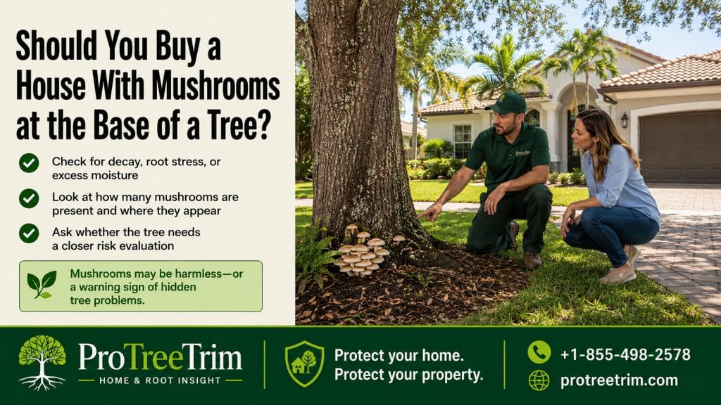 Should You Buy a House With Mushrooms at the Base of a Tree?