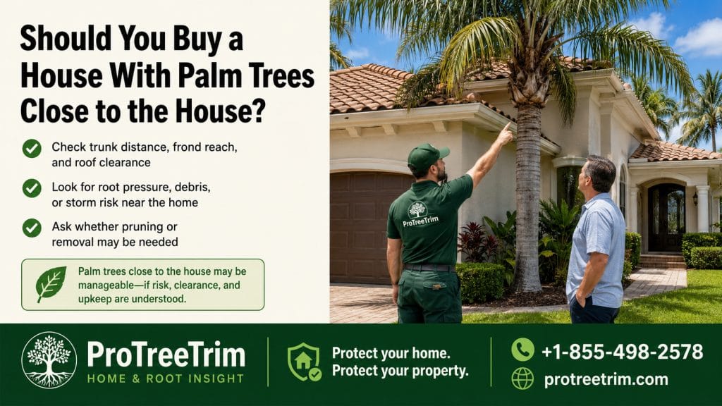 Should You Buy a House With Palm Trees Close to the House?
