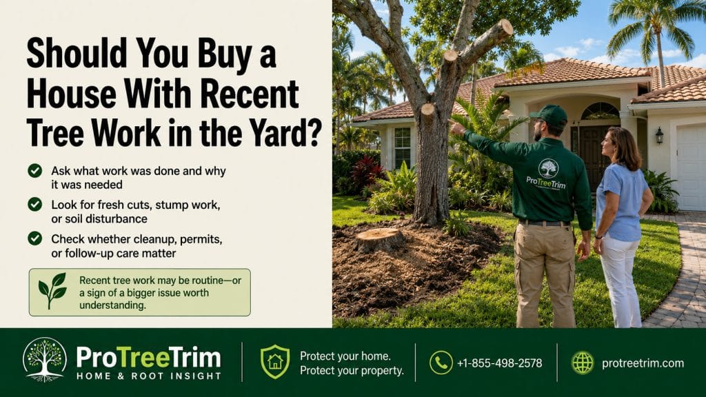 Should You Buy a House With Recent Tree Work in the Yard?