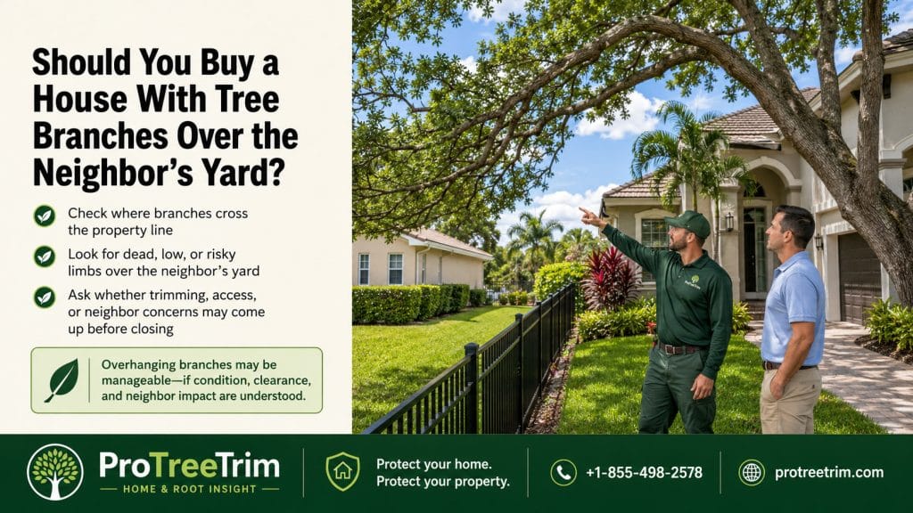 Should You Buy a House With Tree Branches Over the Neighbor’s Yard?