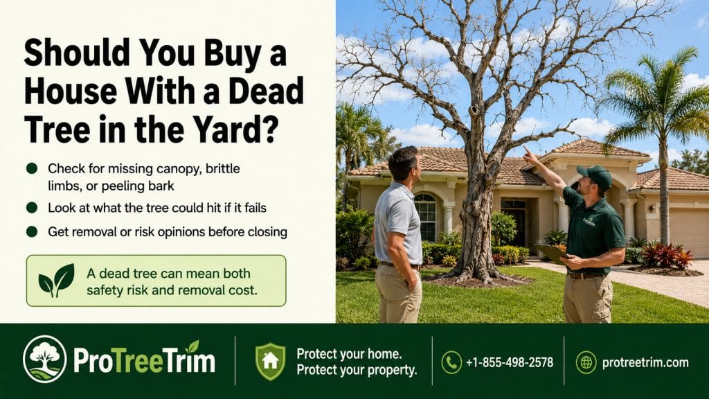 Should You Buy a House With a Dead Tree in the Yard