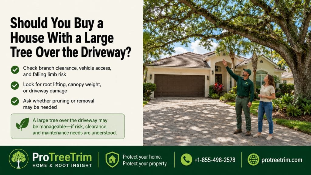 Should You Buy a House With a Large Tree Over the Driveway?
