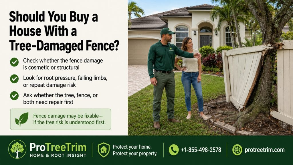 Should You Buy a House With a Tree-Damaged Fence?