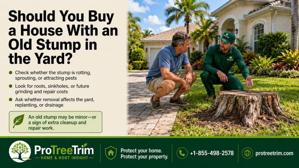 Should You Buy a House With an Old Stump in the Yard?