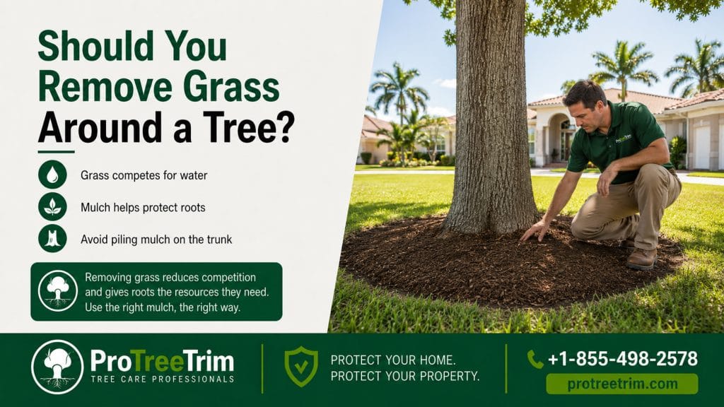 Should You Remove Grass Around a Tree?
