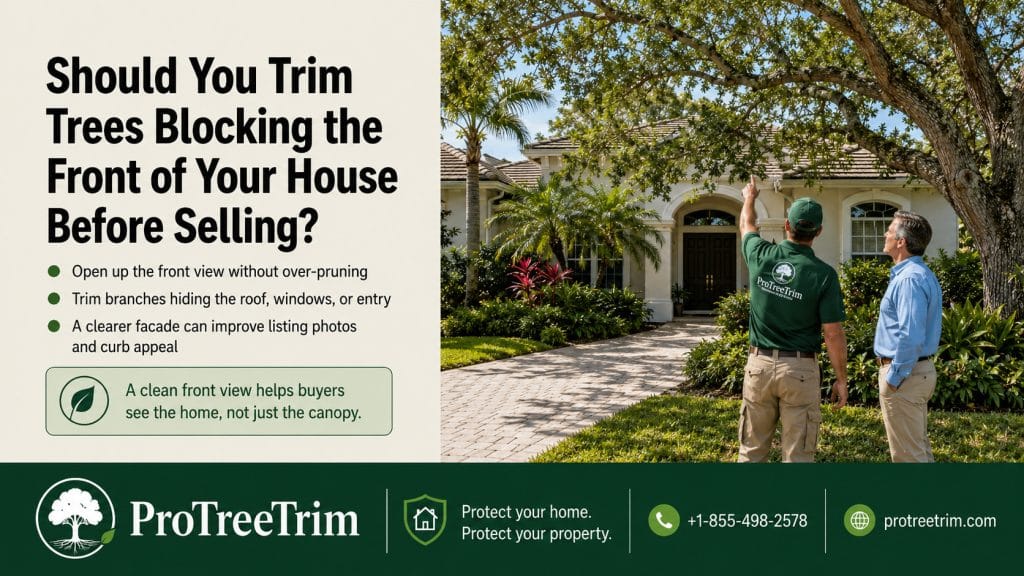 Should You Trim Trees Blocking the Front of Your House Before Selling?