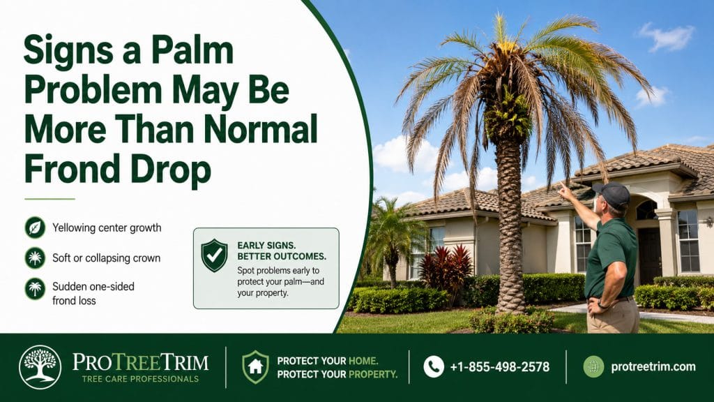 Signs a Palm Problem May Be More Than Normal Frond Drop