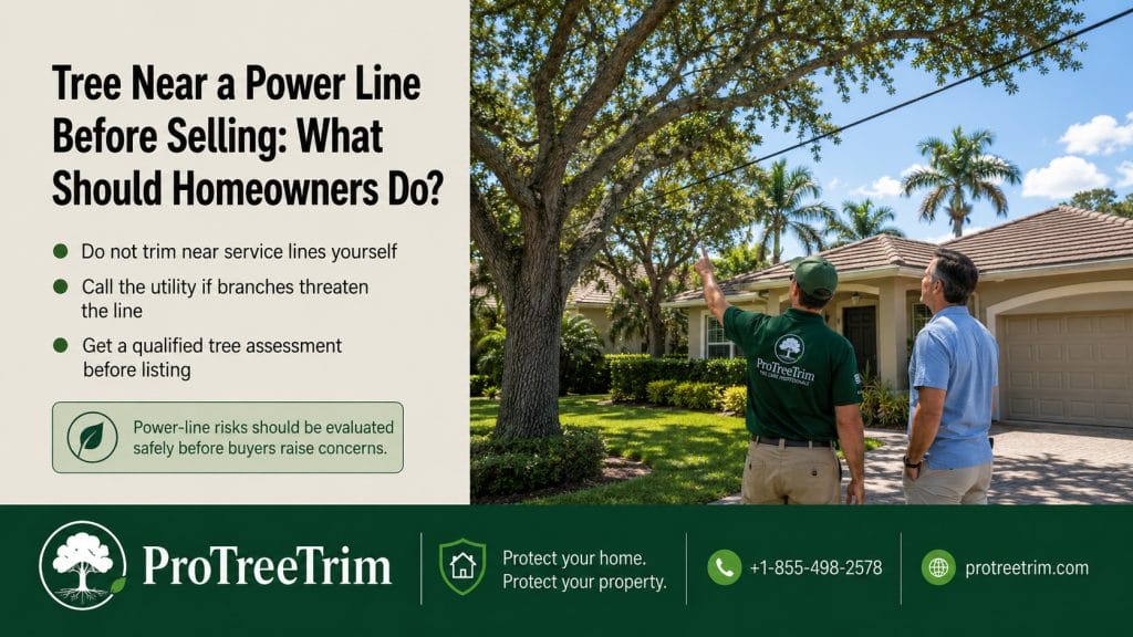 Tree Near a Power Line Before Selling: What Should Homeowners Do?