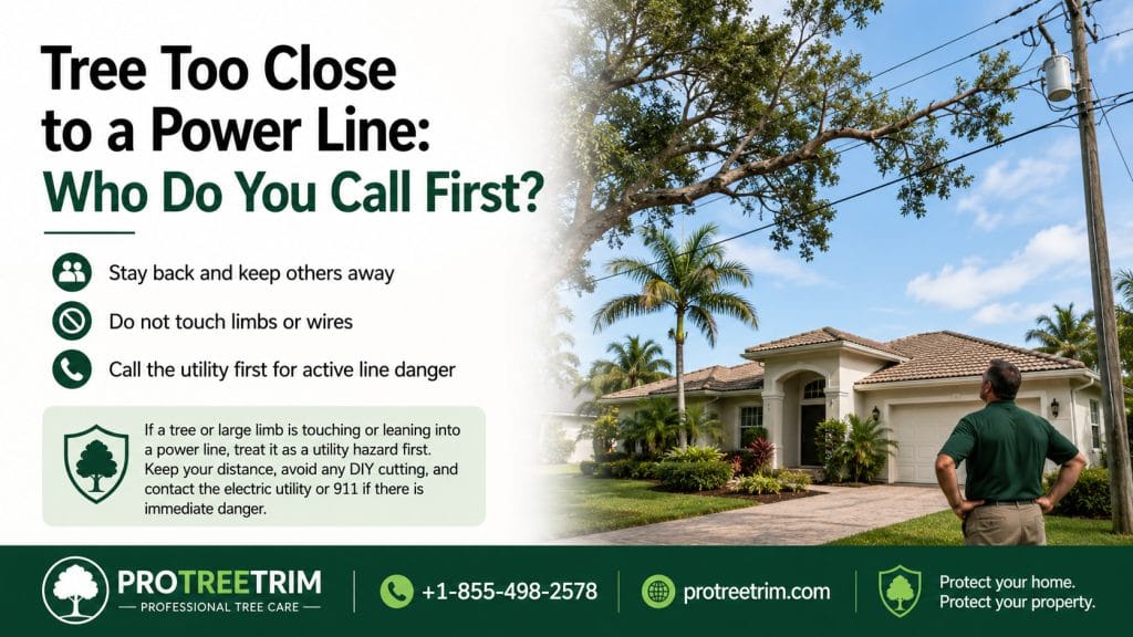 Tree Too Close to a Power Line: Who Do You Call First?