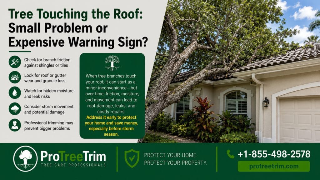 Tree Touching the Roof: Small Problem or Expensive Warning Sign?