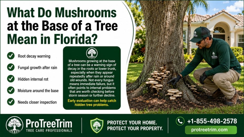 What Do Mushrooms at the Base of a Tree Mean in Florida?