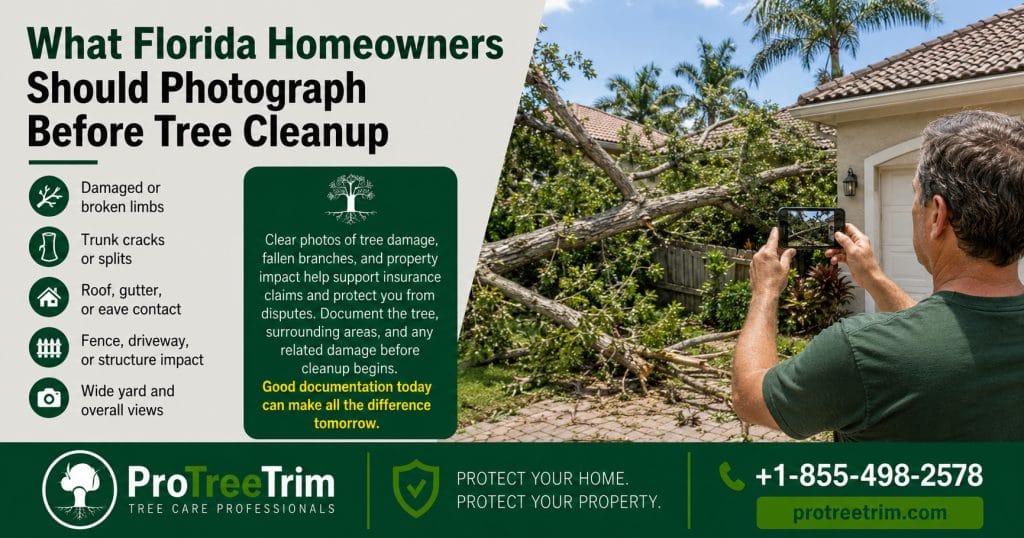 What Florida Homeowners Should Photograph Before Tree Cleanup