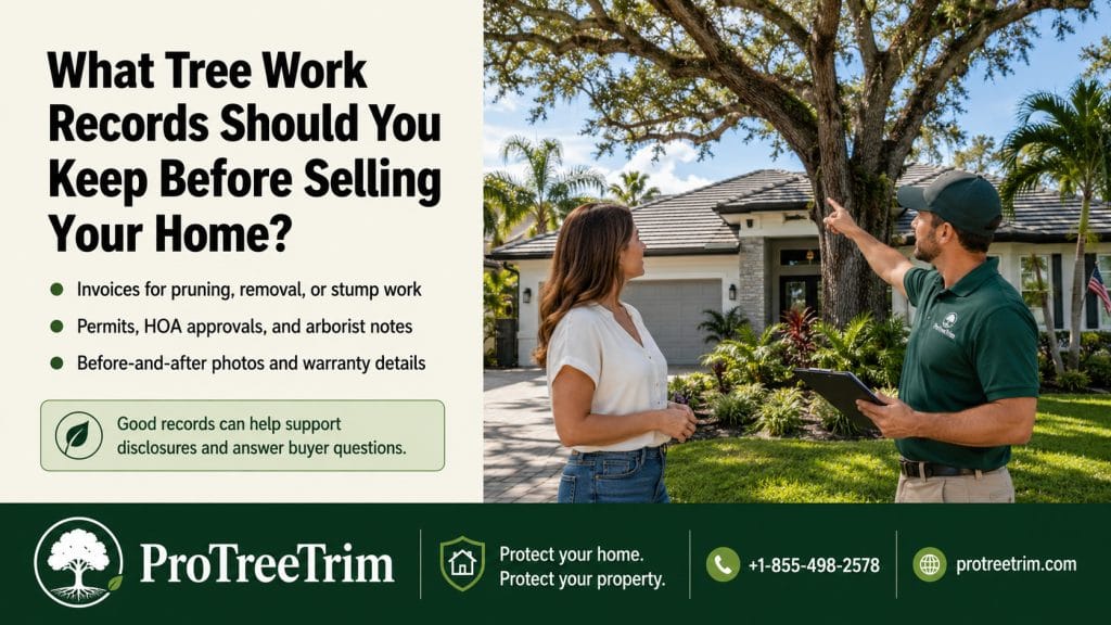 What Tree Work Records Should You Keep Before Selling Your Home?