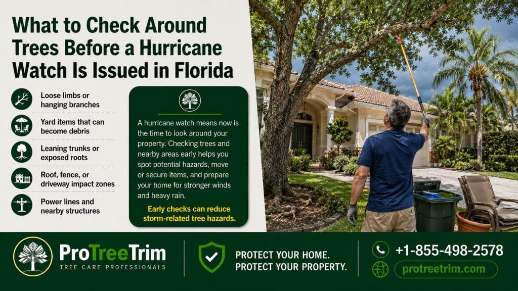 What to Check Around Trees Before a Hurricane Watch Is Issued in Florida