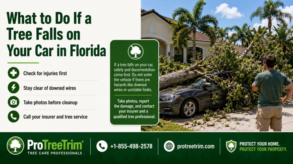What to Do If a Tree Falls on Your Car in Florida