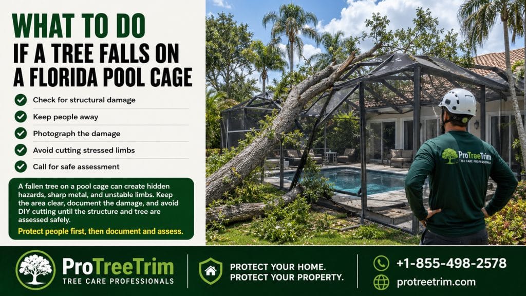 What to Do If a Tree Falls on a Florida Pool Cage