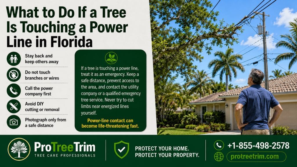 What to Do If a Tree Is Touching a Power Line in Florida