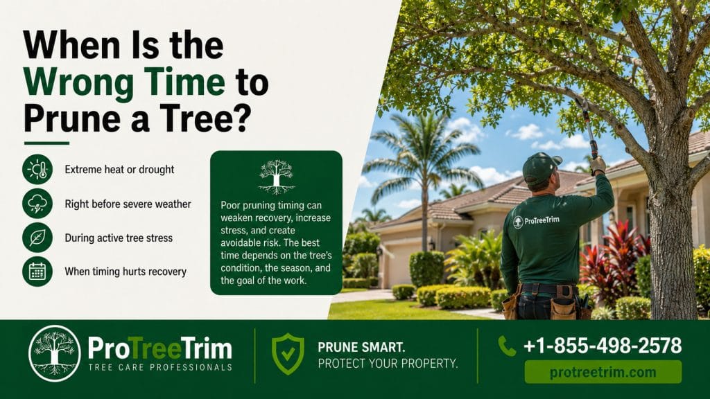 When Is the Wrong Time to Prune a Tree?