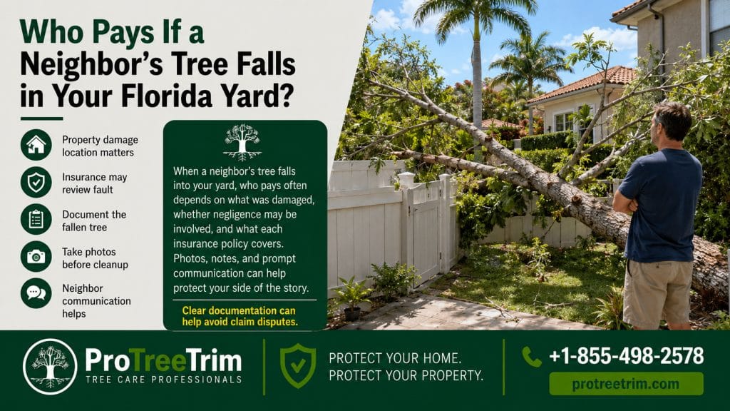 Who Pays If a Neighbor’s Tree Falls in Your Florida Yard?