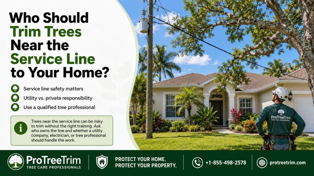 Who Should Trim Trees Near the Service Line to Your Home?