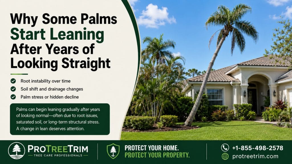 Why Some Palms Start Leaning After Years of Looking Straight