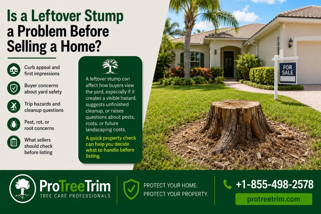 Is a Leftover Stump a Problem Before Selling a Home