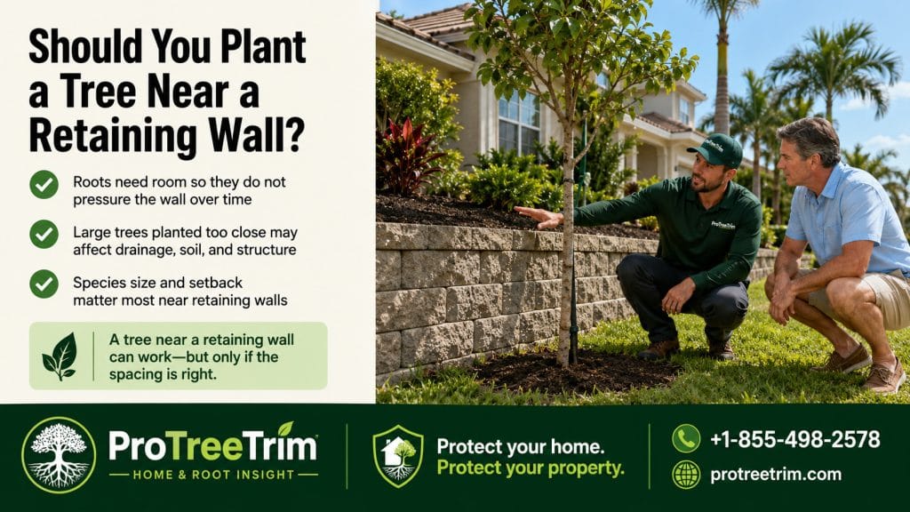 Should You Plant a Tree Near a Retaining Wall?