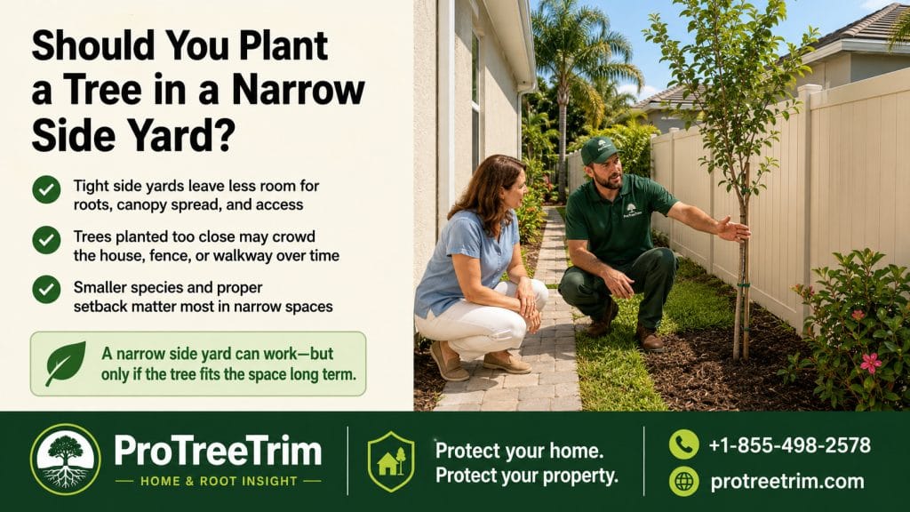 Should You Plant a Tree in a Narrow Side Yard?