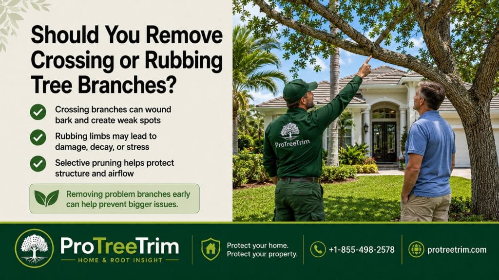 Should You Remove Crossing or Rubbing Tree Branches