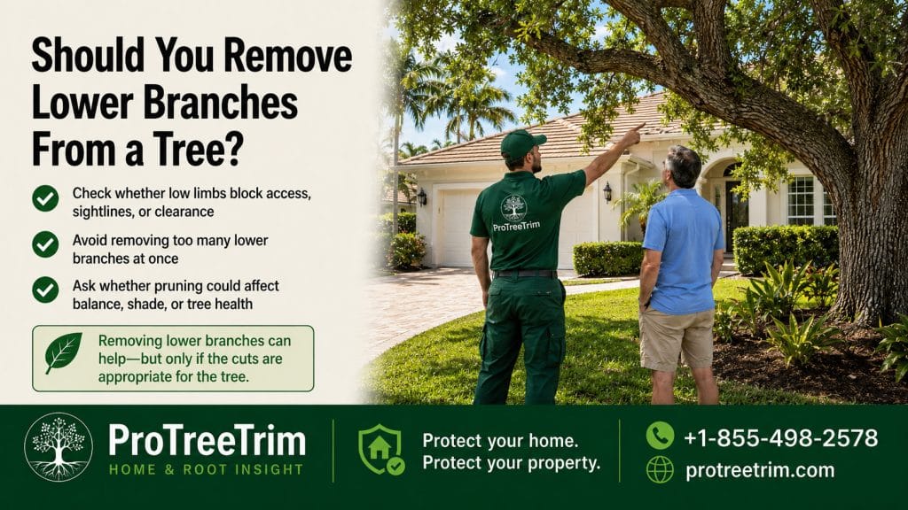 Should You Remove Lower Branches From a Tree?
