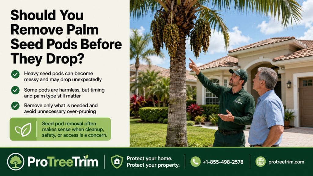 Should You Remove Palm Seed Pods Before They Drop?