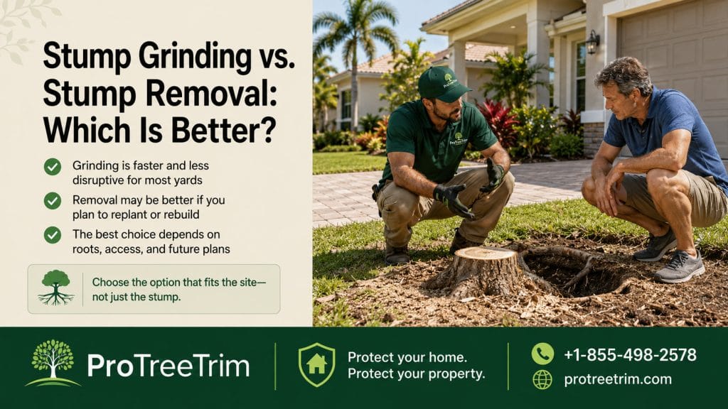 Stump Grinding vs. Stump Removal: Which Is Better?